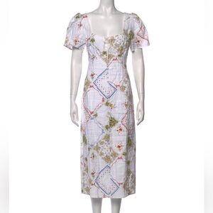 Reformation pierce linen midi dress NWT